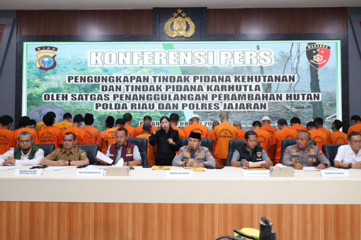 Polda Riau Komitmen Tindak Tegas Kejahatan Kehutanan