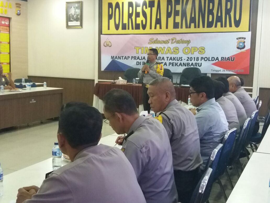 Polresta Pekanbaru Gelar Rapat Awal  Pemilihan Polisi Teladan