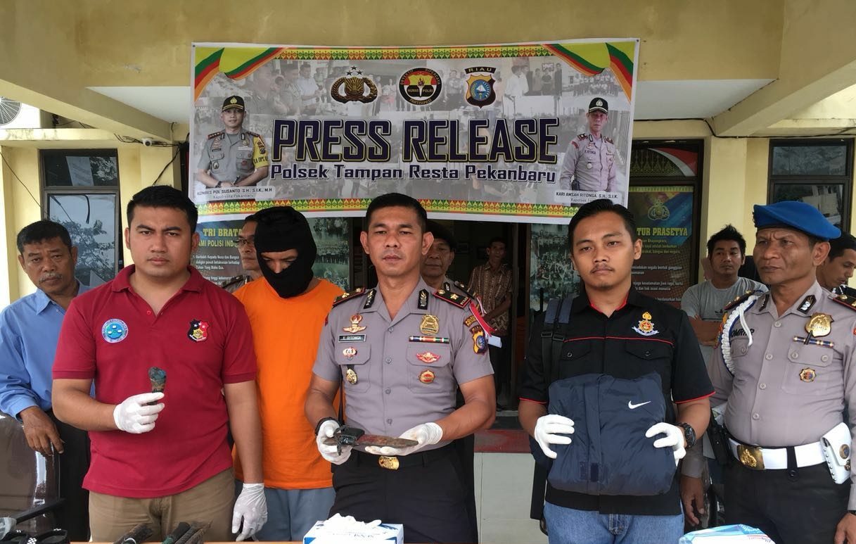 Pelaku Penganiayaan Ditangkap Tim Opsnal Polsek Tampan