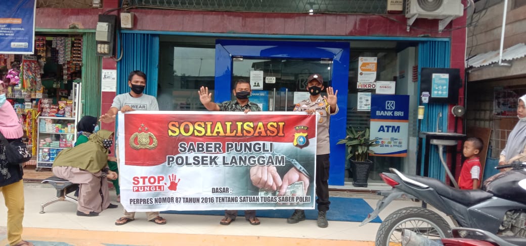 Saber Pungli, Polsek Langgam Gencar Sosialisasi Kepada Masyarakat