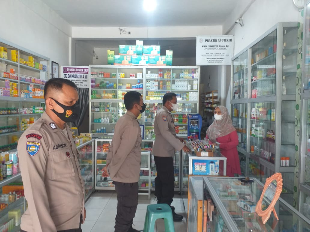 Kapolsek Tambang Sosialisasi Ke Apotek Terkait Larangan Jual Obat Sirup