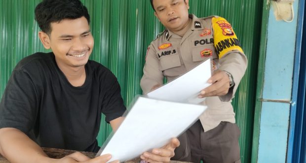 Polsek Bunut Sosialisasi Maklumat Kapolda di Desa Binaan