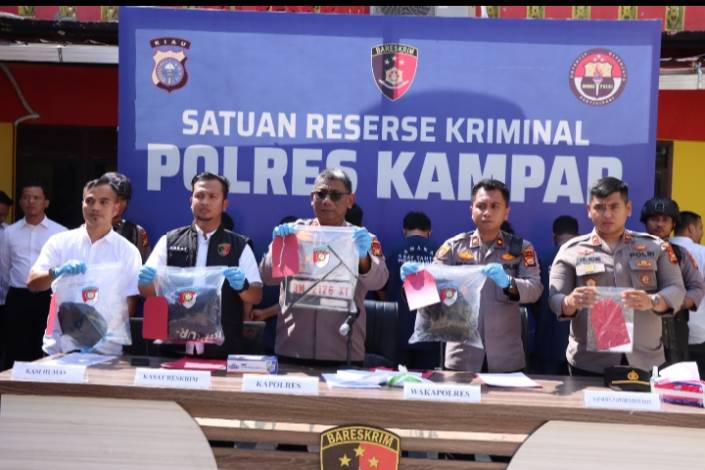 Delapan Pelaku Curanmor di Masjid Kampar Ditangkap Polisi, Satu Masih Bawah Umur
