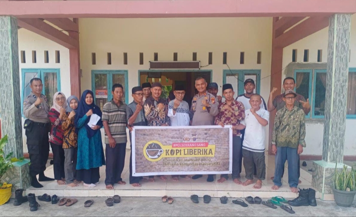 Bangun Komunikasi dan Silaturahmi, Polsek Rangsang Duduk Bersama Pemdes Tebun