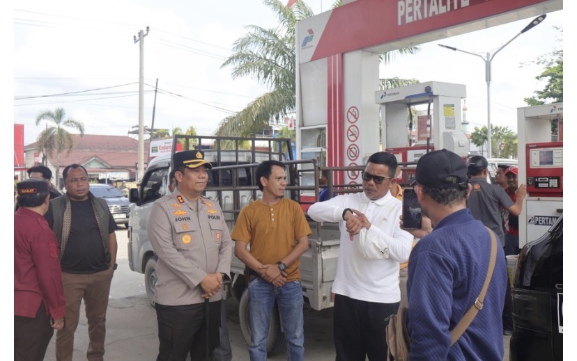 Forkopimda Sidak SPBU, Usut Antrean Panjang BBM Subsidi di Pelalawan