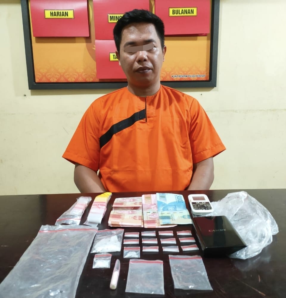 Edarkan Sabu, Warga Asal Inhil Dibekuk Polsek Peranap, 8,20 Gram Diamankan