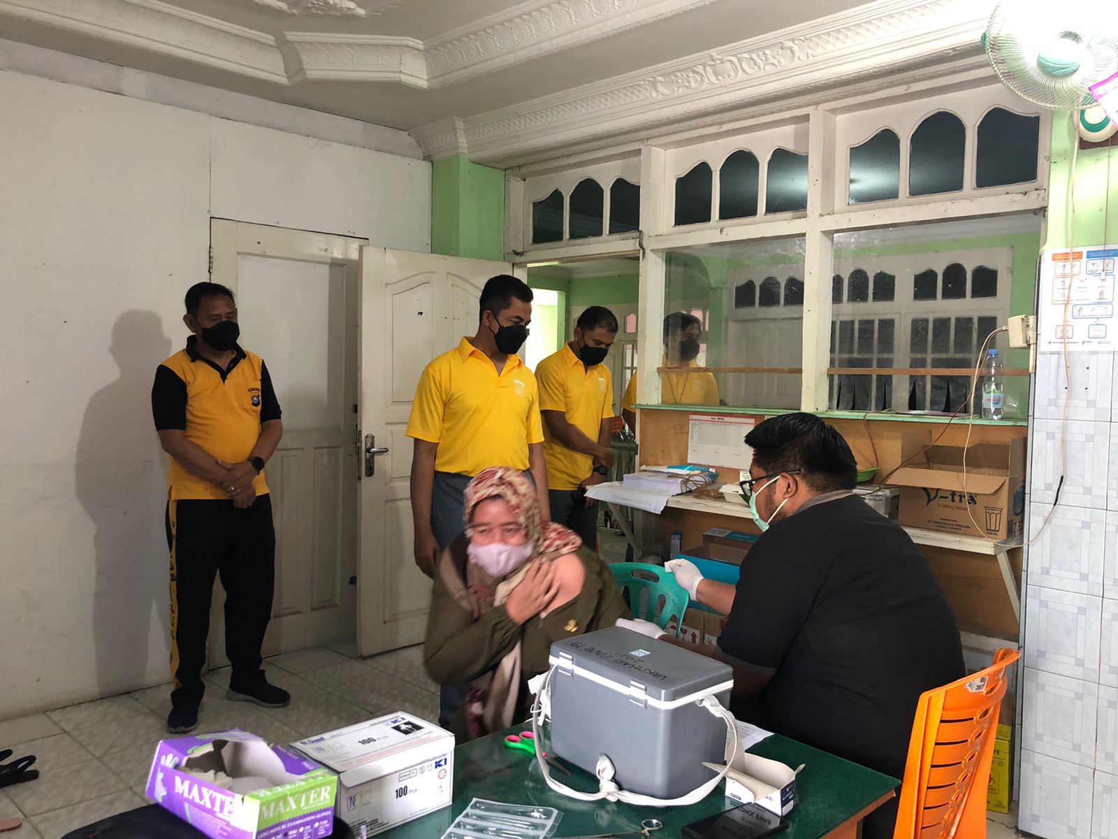 Kapolres Inhu Tinjau Sejumlah Lokasi Vaksinasi Covid-19 di Rengat