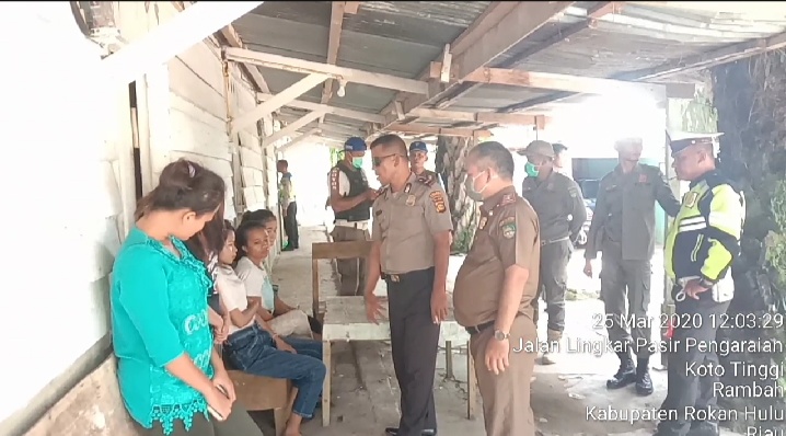 Cegah Virus Corona, Polres Satpol PP Rohul Operasi Tempat Hiburan, Kafe dan Kos-kosan