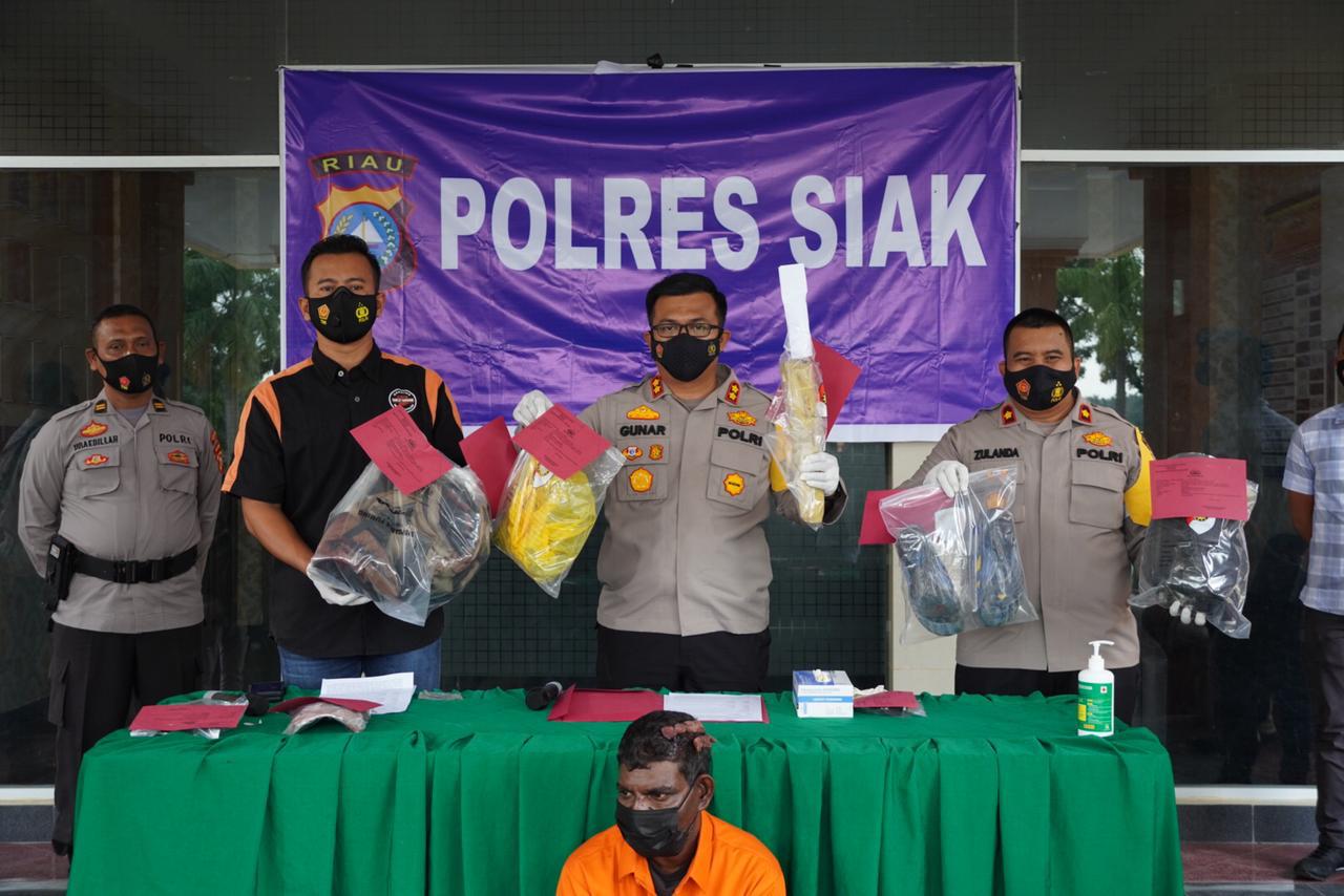 Sempat Buron, Pelaku Pemganiayaan Berhasil Dibekuk Satreskrim Polres Siak Di Kabupaten Rohul