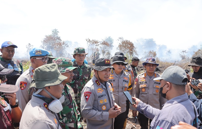 Peringatan Keras Kapolda Riau terhadap Pelaku Pembakaran Hutan di Rohil