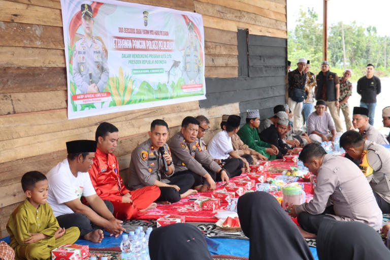 Doa Bersama Anak Yatim dan Hafiz Al-Qur’an Polres Pelalawan