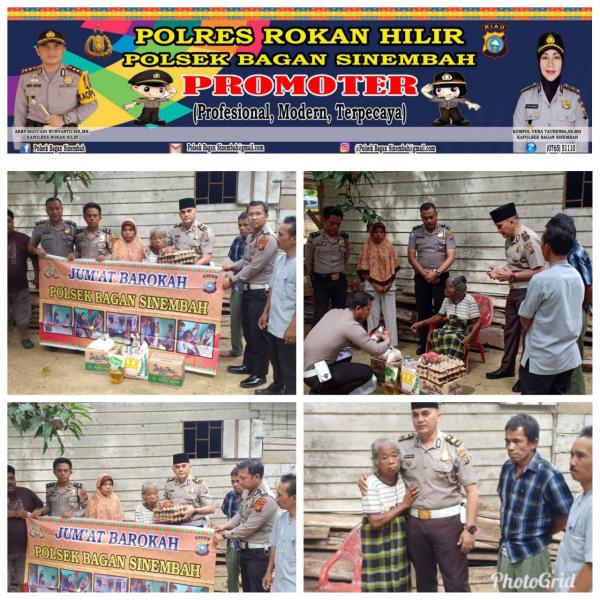 Polsek Bagan Sinembah Melaksanakan Kegiatan Jumat Barokah