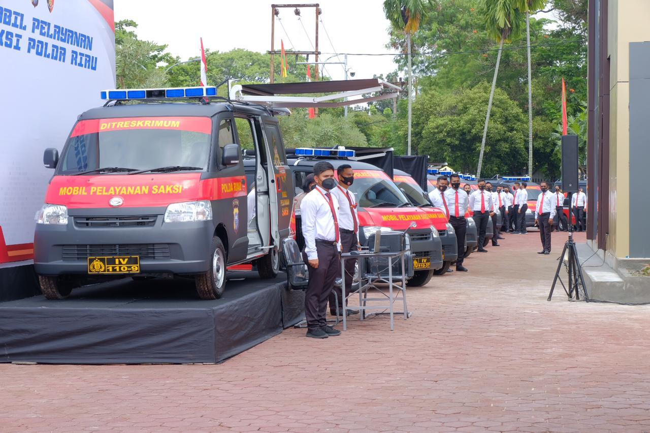 Wakapolri Resmikan Peluncuran 13 Unit Mobil Pelayanan Saksi