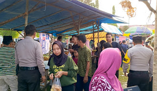 Polsek Bunut Pengaturan dan Pengamanan di Pasar Ramadhan 1445 H