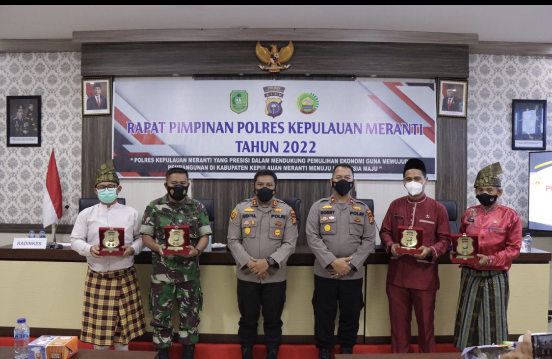 Gelar Rapim Polri 2022, Polres dan Forkopimda Meranti Bahas Berbagai Hal Penting