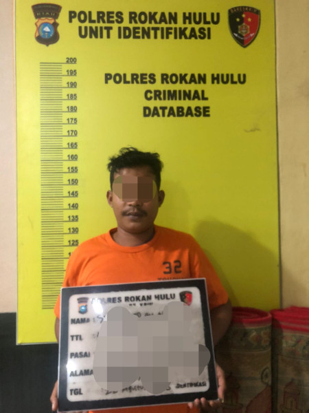 Seorang Pria Diringkus Personil Satreskrim Polres Rohul