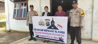 Polsek Pangkalan Lesung Gelar Kegiatan Ibadah Minggu Kasih 