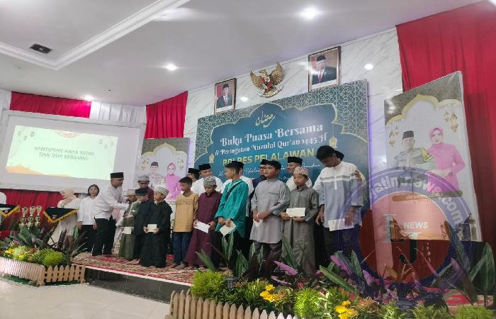 Peringatan Nuzulul Qurâ€™an 1445 H, Polres Pelalawan Gelar Berbuka bersama Jajaran