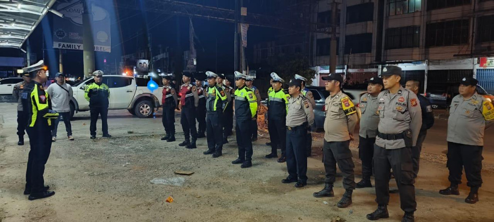 Patroli Gabungan Polres Bengkalis Dan Polsek Mandau Gelar Ops KRYD