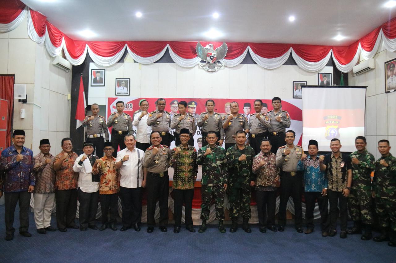 Kapolda Riau Hadiri Safari Sinergitas Pemilu 2019 Di Kampar