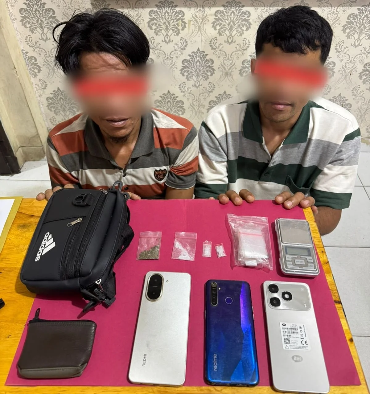 Edarkan Sabu dan Ganja di Wilayah Siak, Satresnarkoba Polres Siak Ciduk Bandar Serta Kurir Tanpa Perlawanan