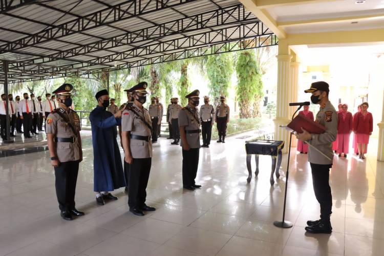 Polres Rohil Laksanakan Sertijab Dua Kapolsek