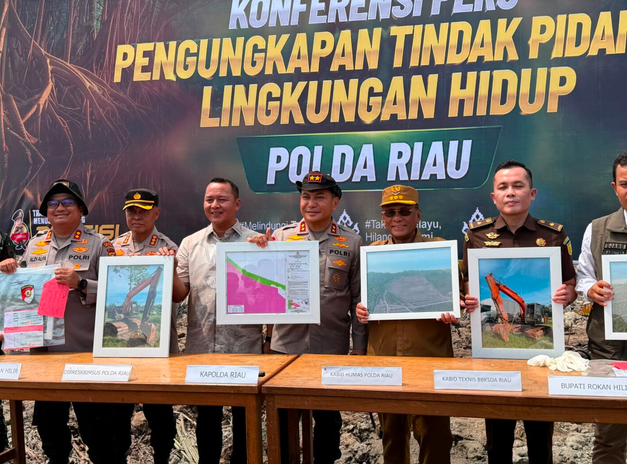 BKSDA Apresias Polda Riau Ungkap Perusakan Mangrove di Rohil