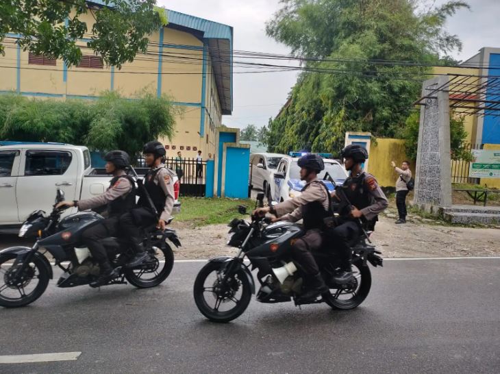 Polres Dumai Terus Mengawal Semua Tahapan Pemungutan Suara Ulang