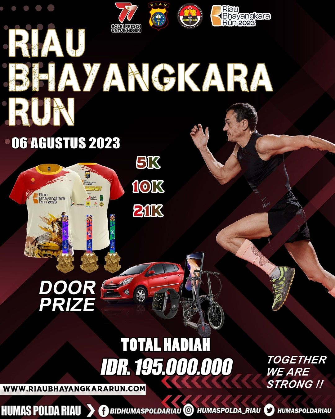 Ayo Daftar, Riau Bhayangkara Run 2023 Berhadiah Mobil