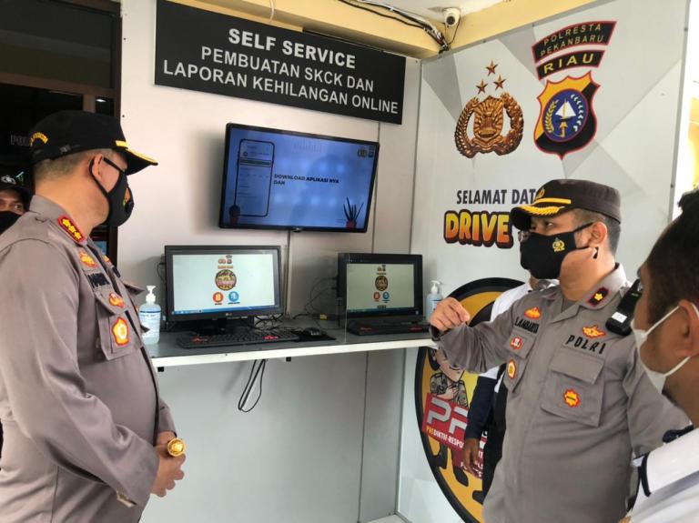 Polsek Tampan Launching Aplikasi Presisi, Kapolresta : Sejalan Dengan Program 100 Hari Kapolri