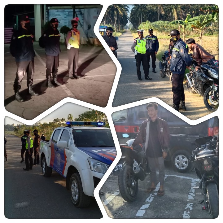 Antisipasi Balap Liar dan Kejahatan Lainnya, Polsek Bagansinembah Laksanakan Patroli Subuh.