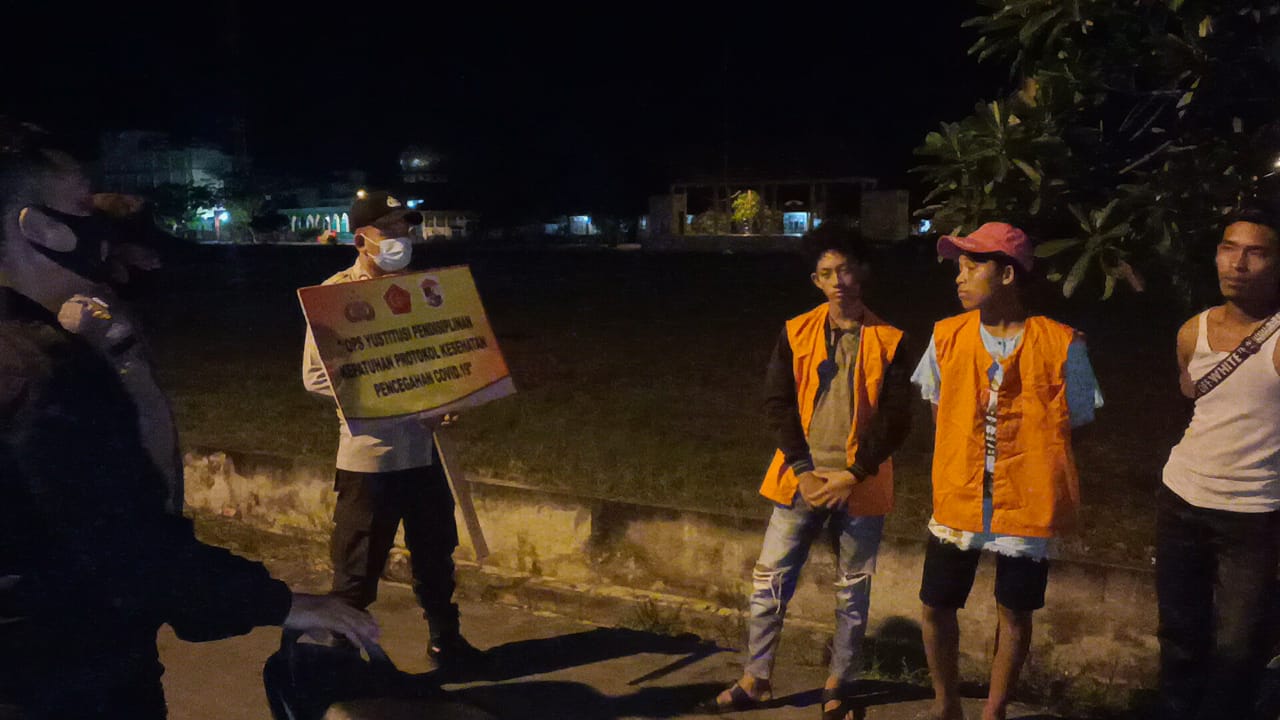 Polsek Kuala Kampar Laksanakan Operasi Yustisi Siang dan Malam