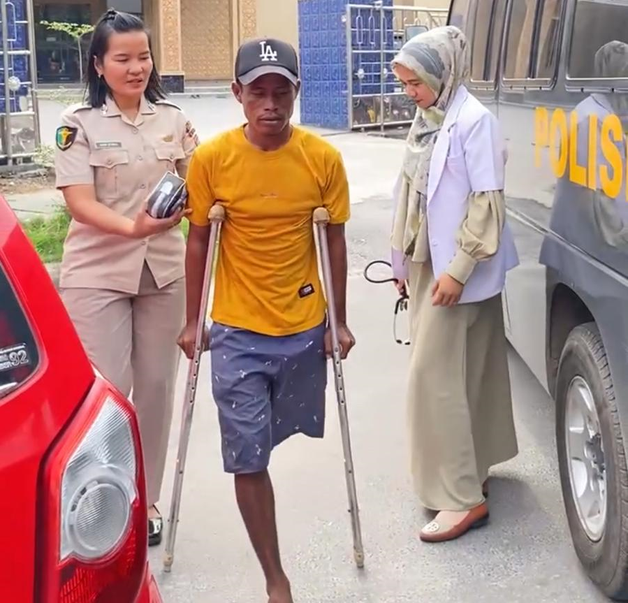 Polres Dumai Gelar Aksi Sosial Berupa Bakti Kesehatan Bagi Penyandang Disabilitas