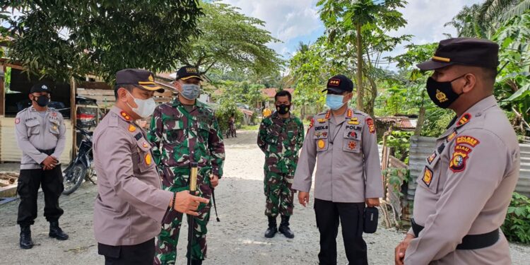 AKBP Taufiq Lukman Nurhidayat Bersama Kasat Brimob Polda Serta Dandim 0313/ KPR, Cek Kesiapan TPS
