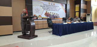 Biro Sdm Polda Riau Gelar Sosialisasi Penerimaan Polri Di Polres Rohil
