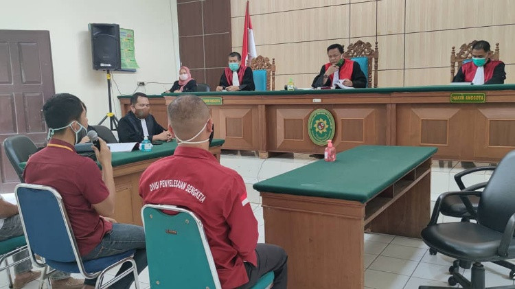 PN Pelalawan Gelar Sidang Perdana TP Pilkada dengan Terdakwa Simon Siahaan