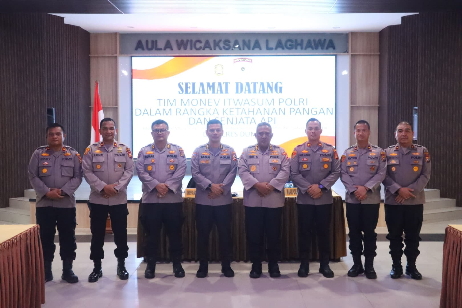 Monev Pengawasan Polda Riau Bertempat di Polres Dumai