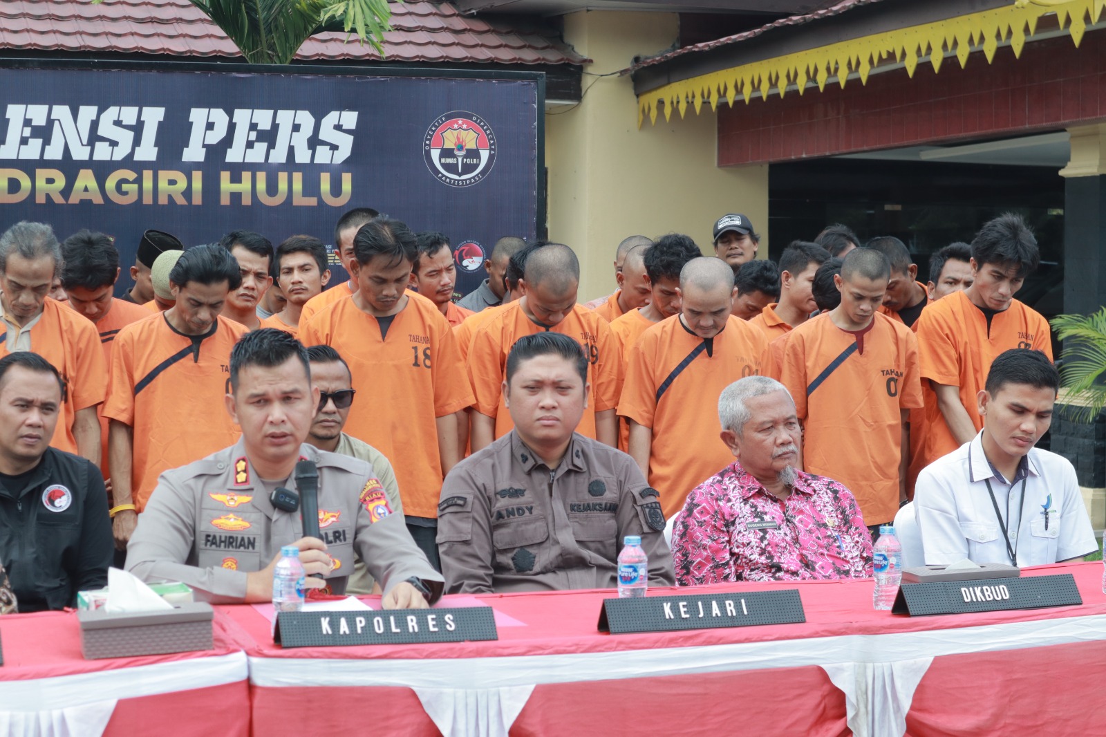 Polres Inhu Bekuk 63 Tersangka Narkoba, Lima Diantaranya Residivis Kasus Serupa