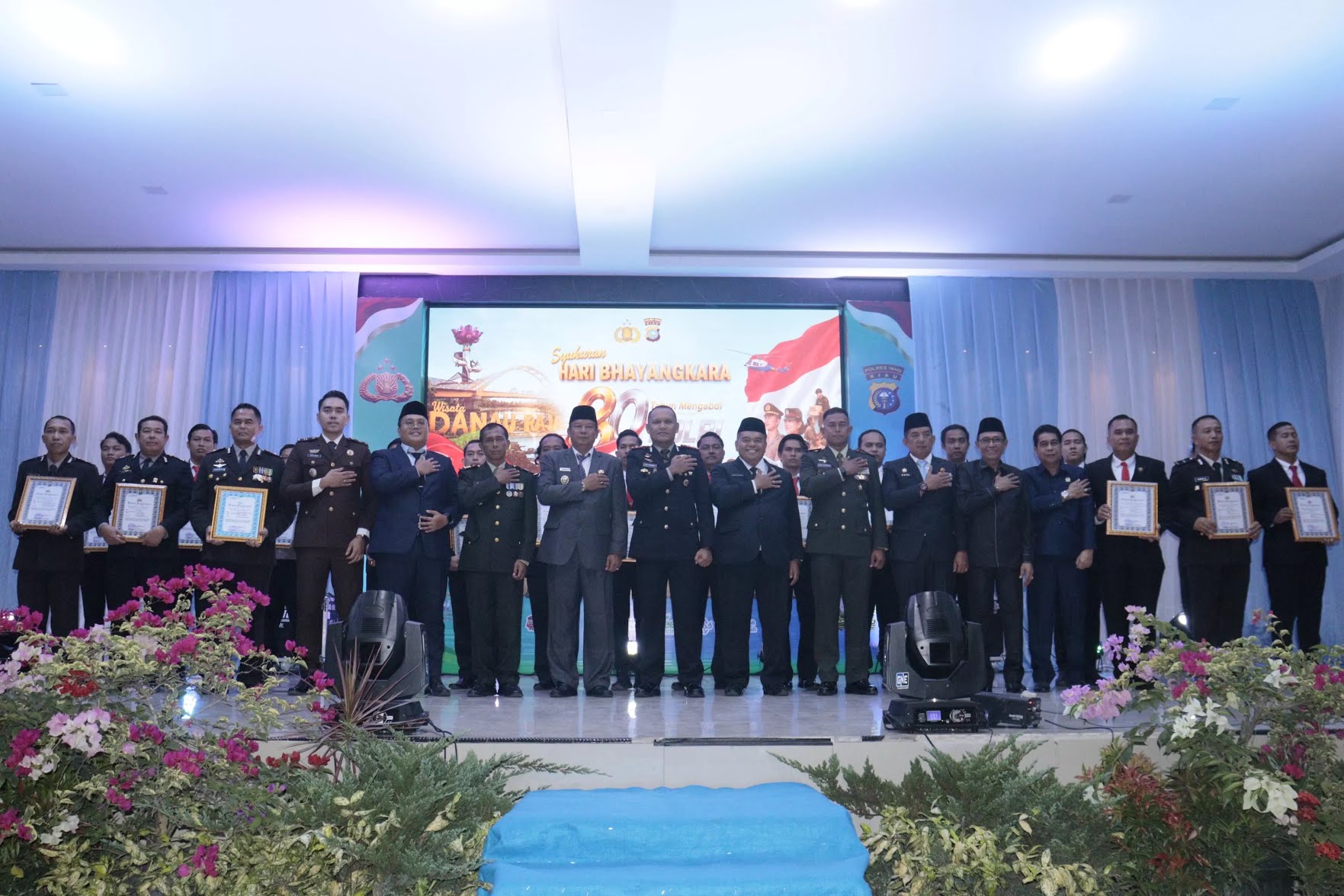 Hari bhayangkara ke 80 ,Pemkab Inhu apresiasi dedikaai Polres Dalam menjaga Kamtibmas