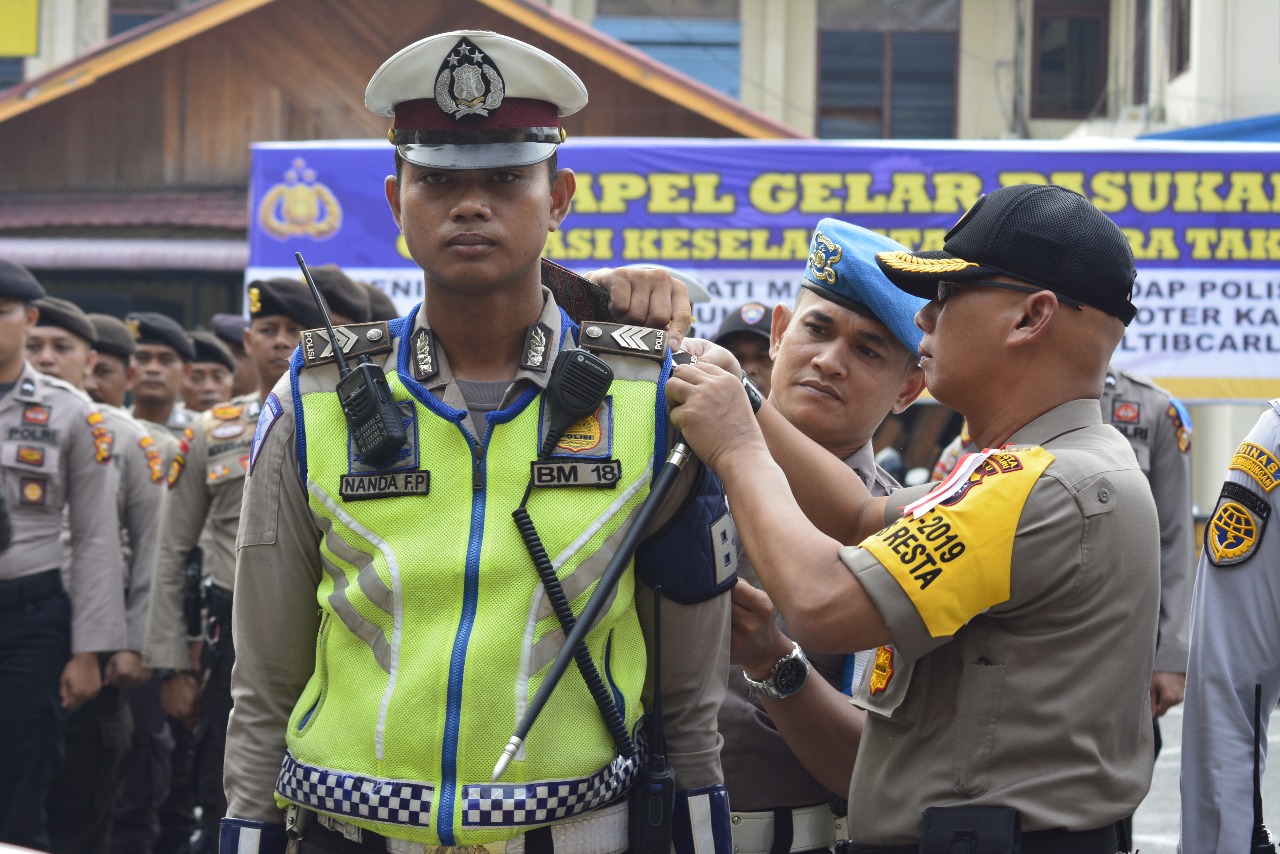 Kapolresta Pekanbaru Pimpin Apel Gelar Pasukan Operasi Keselamatan Muara Takus 2019