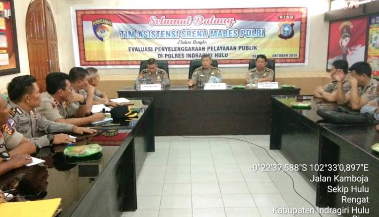 Tim Anjak Madya Bidang Lemtala Rolemtala Srena Polri Kunjungi Polres Inhu