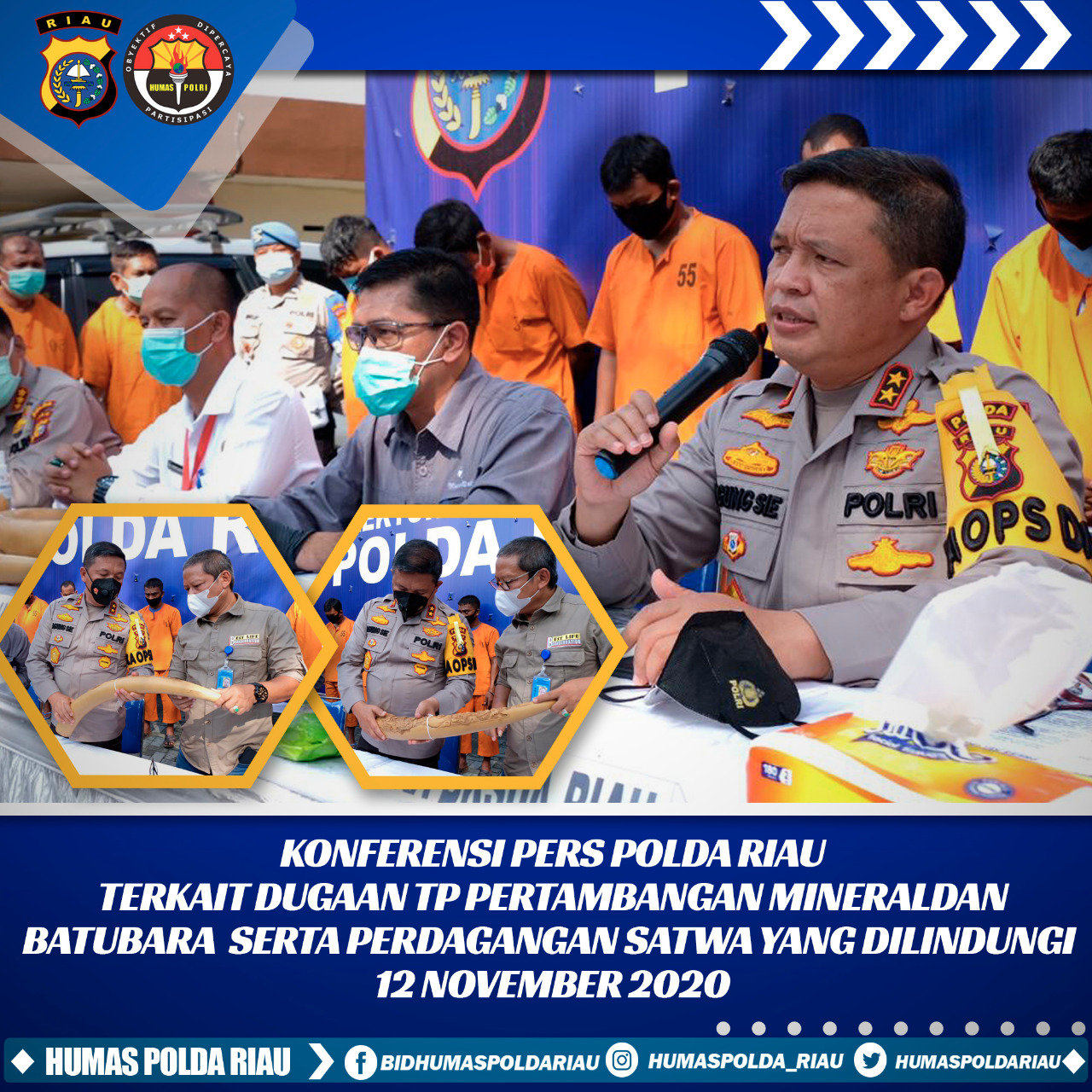 Merusak Lingkungan, 10 Pelaku Usaha Galian C Ilegal Diamankan Tim Ditkrimsus Polda Riau