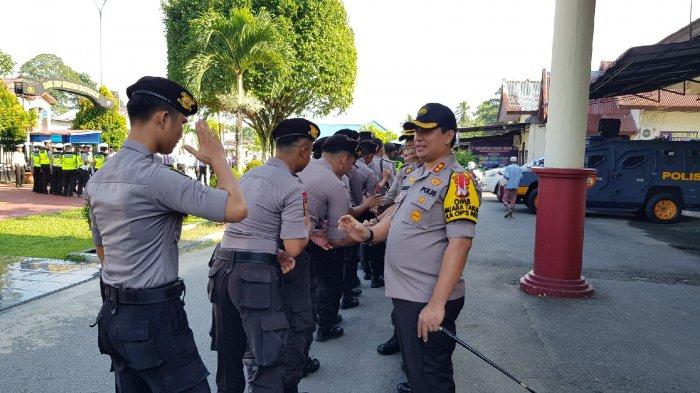 Usai Pelaksanaan Apel Pagi, Polres Rohul Laksanakan Kegiatan Halal Bihalal