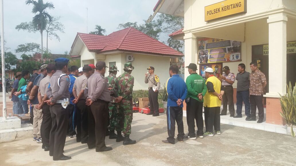 Polsek Keritang Gelar Pelatihan Penanggulangan Karhutla