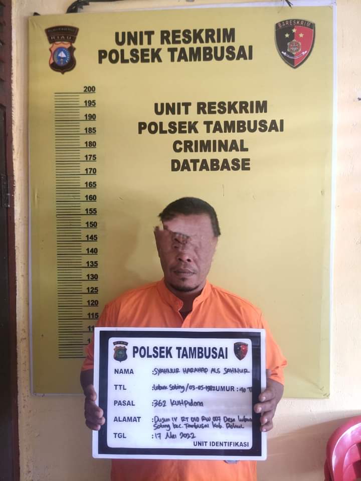 Pria Ini Terpaksa Menginap Di Mako Polsek Tambusai, Ternyata Ini Kasusnya