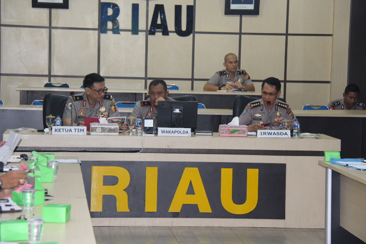 Wakapolda Riau Sambut Kedatangan Tim Was Ops Itwasum Polri 