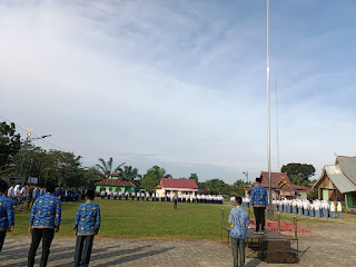 Polsek Teluk Meranti Komandan Upacara Peringatan HKN 