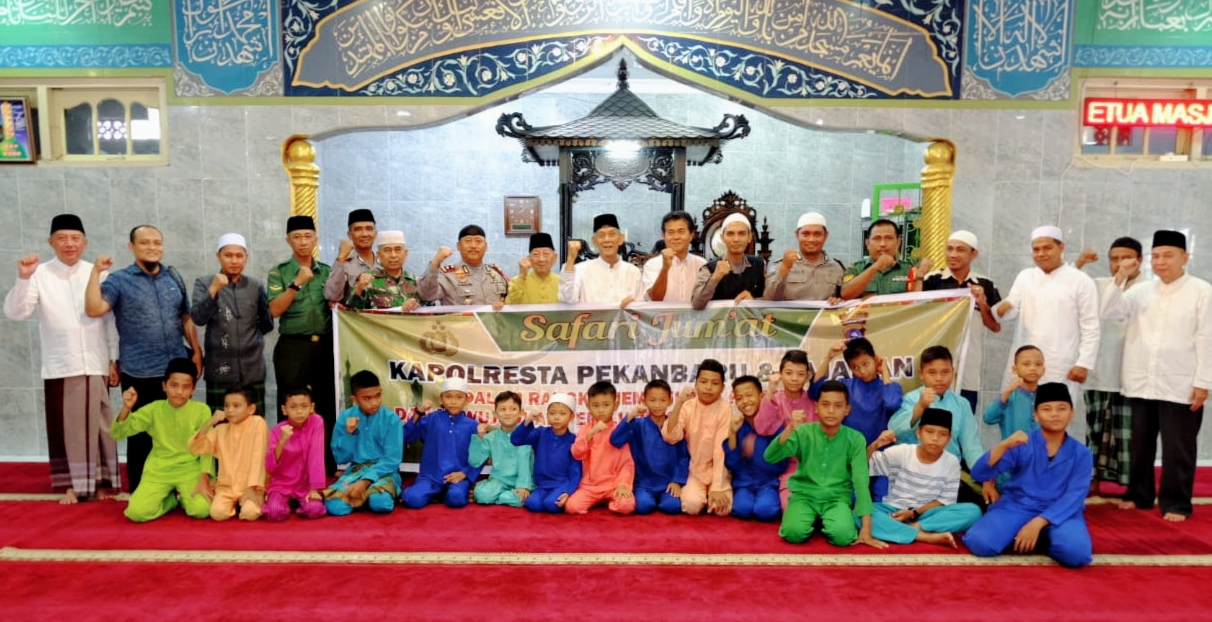 Pengurus Masjid 'Abidin Apresiasi Safari Jumat Polresta Pekanbaru