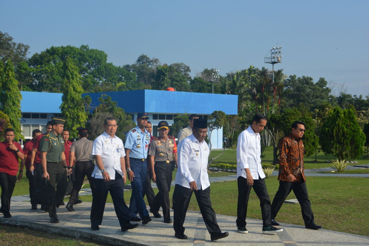 Presiden Jokowi Pagi Tadi Bertolak ke Kabupaten Rokan Hilir