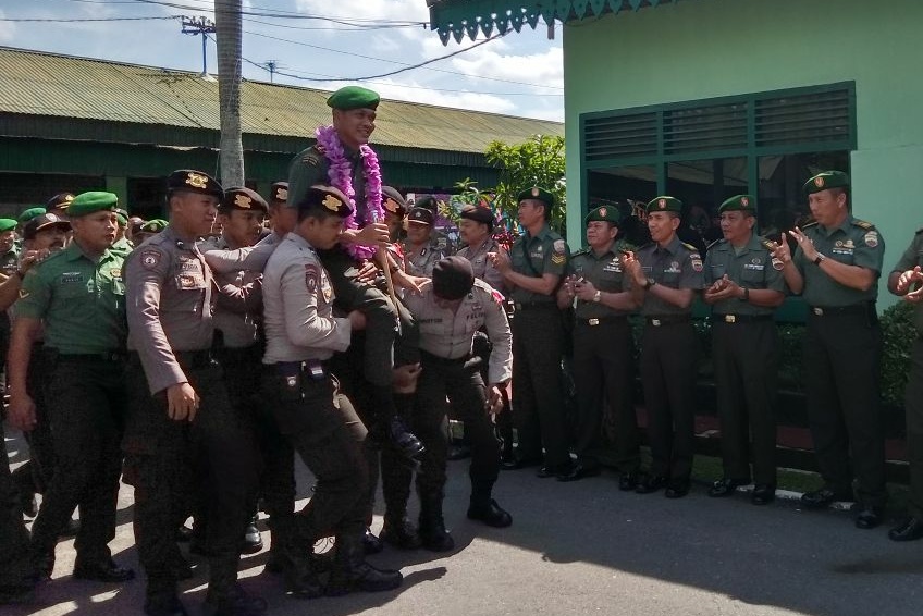 Kapolresta Pekanbaru Menghadiri Pisah Sambut Komandan Kodim 0301/Pbr